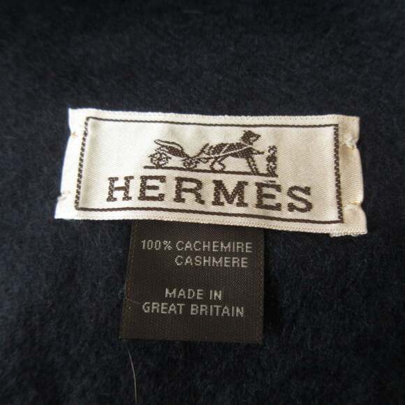 HERMES Blue Scarf - Picture 6 of 13